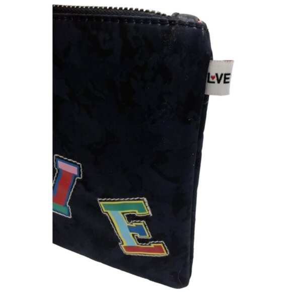 Love Ellen Degeneres Zippered Pouch Cosmetic Jewelry Bag Case Navy Tv Celebrity - Picture 4 of 8